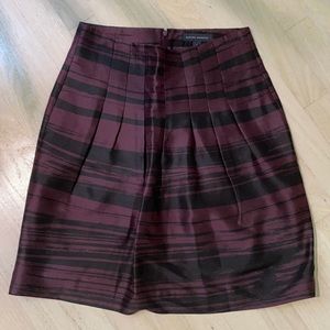 Banana Republic Plum and Black Silk Skirt